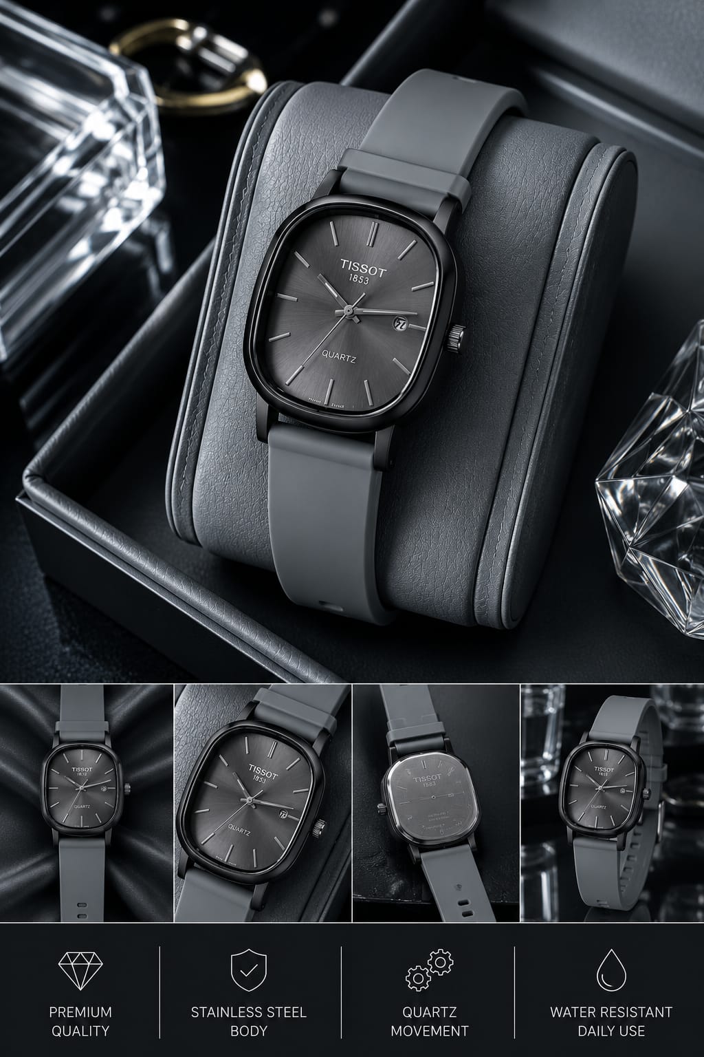 TISSOT – PREMIUM GENTS DATE WATCH 🔥⌚